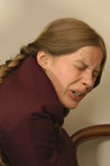 Real pain for this schoolgirl