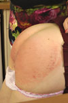 Bent over for a spanking